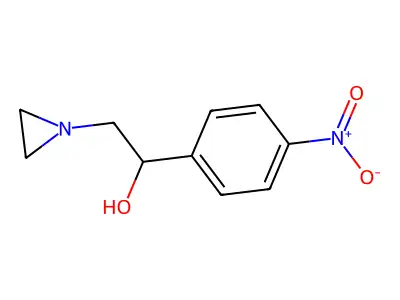 2-Aziridin-1-yl-1-(4-nitro-phenyl)-ethanol structure