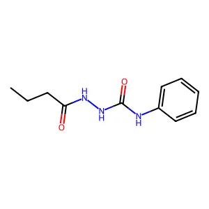 1-(Butanoylamino)-3-phenylurea structure