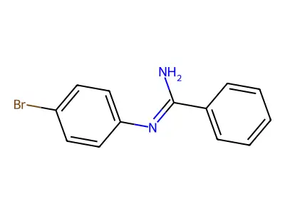 N-(4-Bromo-phenyl)-benzamidine structure