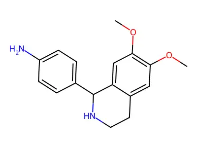 4-(6,7-Dimethoxy-1,2,3,4-tetrahydroisoquinolin-1-yl)aniline structure