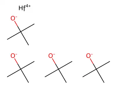 Tetrakis(tert-butoxy)hafnium structure
