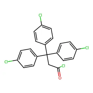 3,3,3-Tris(p-chlorophenyl)propionyl chloride structure