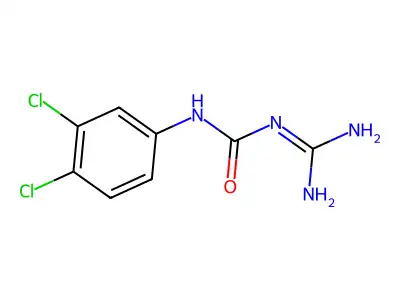 N-Carbamimidoyl-N'-(3,4-dichlorophenyl)urea structure