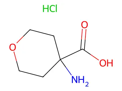 4-Aminotetrahydro-2H-pyran-4-carboxylic acid hydrochloride structure