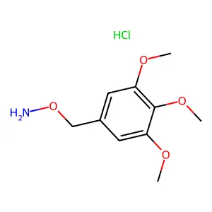 Hydroxylamine, O-(3,4,5-trimethoxybenzyl)-, hydrochloride structure