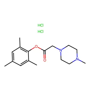 1-Piperazineacetic acid, 4-methyl-, mesityl ester, dihydrochloride structure