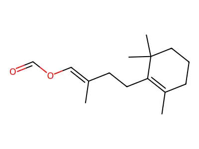 [2-Methyl-4-(2,6,6-trimethylcyclohexen-1-yl)but-1-enyl] formate structure
