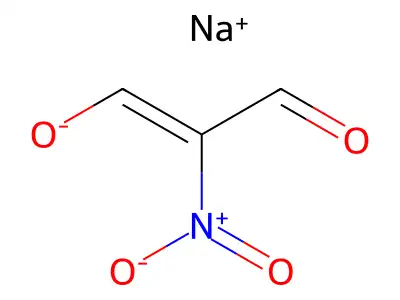 sodium (Z)-2-nitro-3-oxoprop-1-en-1-olate structure
