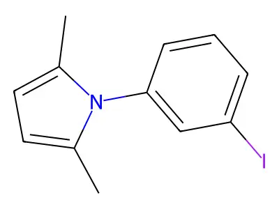 1-(3-iodophenyl)-2,5-dimethyl-1H-pyrrole structure