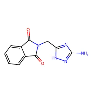 2-[(5-amino-1H-1,2,4-triazol-3-yl)methyl]-1H-isoindole-1,3(2H)-dione structure