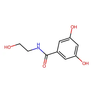 3,5-二羟基-N-(2-羟乙基)苯甲酰胺 structure