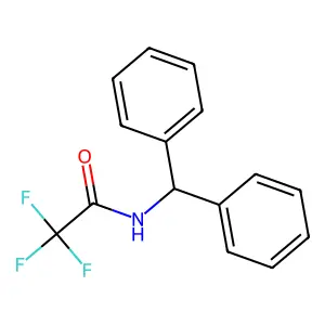 N-benzhydryl-2,2,2-trifluoroacetamide structure