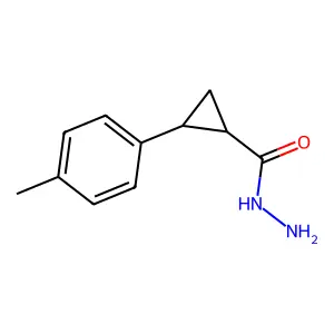(1R,2R)-2-(4-methylphenyl)cyclopropane-1-carbohydrazide structure