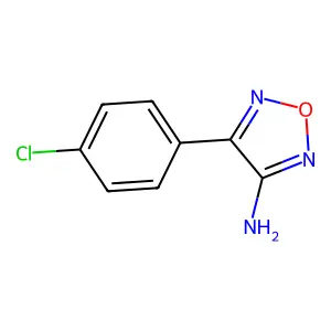 4-(4-Chlorophenyl)-1,2,5-oxadiazol-3-amine structure