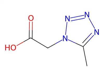 (5-methyl-1H-tetrazol-1-yl)acetic acid structure