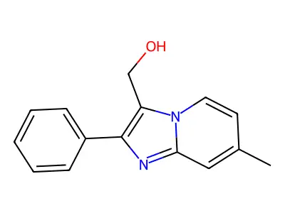(7-Methyl-2-phenylimidazo[1,2-a]pyridin-3-yl)methanol structure