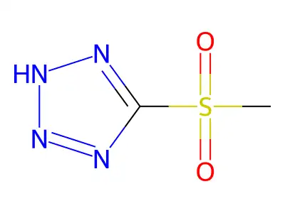 5-Methylsulfonyltetrazole structure