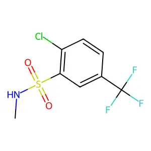 2-chloro-N-methyl-5-(trifluoromethyl)benzene-1-sulfonamide structure