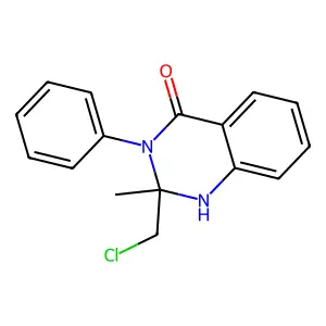 2-(Chloromethyl)-2-Methyl-3-Phenyl-1,2,3,4-Tetrahydroquinazolin-4-One structure