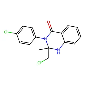 2-(Chloromethyl)-3-(4-Chlorophenyl)-2-Methyl-1,2,3,4-Tetrahydroquinazolin-4-One structure