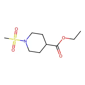 Ethyl 1-(methylsulfonyl)piperidine-4-carboxylate structure