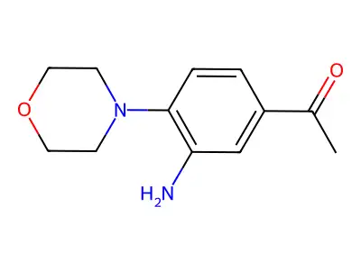 1-(3-Amino-4-morpholinophenyl)-1-ethanone structure