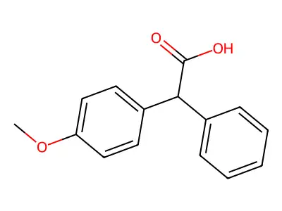 (4-Methoxyphenyl)(phenyl)acetic acid structure