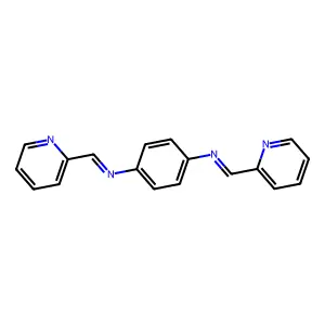 1,4-Benzenediamine, N,N'-bis(2-pyridinylmethylene)- structure