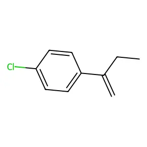 Benzene, 1-chloro-4-(1-methylenepropyl)- structure