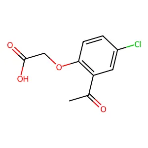 2-(2-乙酰基-4-氯苯氧基)乙酸 structure