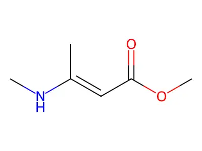 Methyl 3-methylaminocrotonate structure