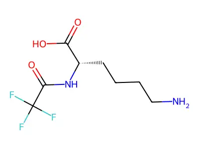 N2-(2,2,2-Trifluoroacetyl)-L-lysine structure