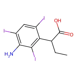 2-(3-氨基-2,4,6-三碘苯基)丁酸 structure