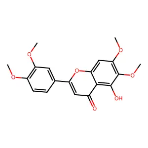 5-Hydroxy-6,7,3',4'-Tetramethoxyflavone structure