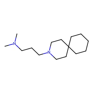 3-(3-Azaspiro(5.5)undec-3-yl)-N,N-dimethyl-1-propanamine structure