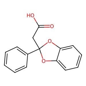 2-苯基-1,3-苯并二噁茂-2-乙酸 structure