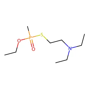 S-(2-(Diethylamino)ethyl) O-ethyl P-methylphosphonothioate structure