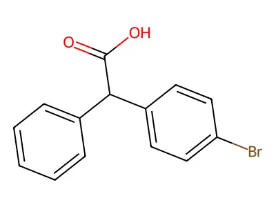 4-Bromo-alpha-phenylbenzeneacetic acid structure