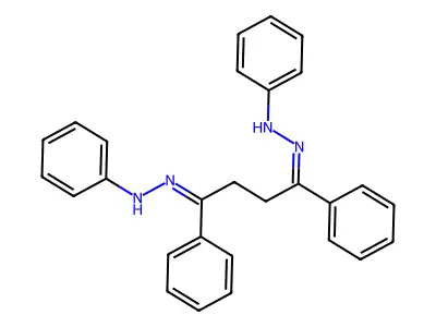 N-[[1,4-diphenyl-4-(phenylhydrazinylidene)butylidene]amino]aniline structure