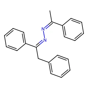 1-(1,2-Diphenylethylidene)-2-(1-phenylethylidene)hydrazine structure