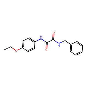 N-benzyl-N'-(4-ethoxyphenyl)oxamide structure