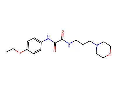 N'-(4-ethoxyphenyl)-N-(3-morpholin-4-ylpropyl)oxamide structure