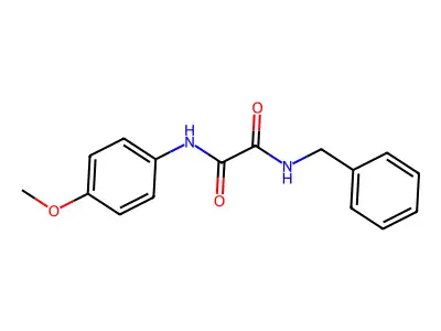 N-benzyl-N'-(4-methoxyphenyl)oxamide structure