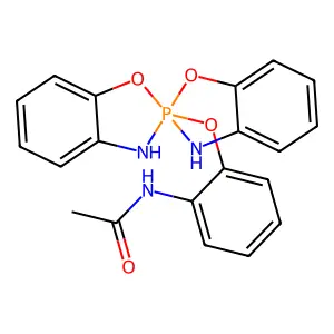 N-[2-(2,2'-spirobi[3H-1,3,2lambda5-benzoxazaphosphole]-2-yloxy)phenyl]acetamide structure