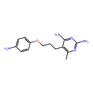 5-[3-(4-Aminophenoxy)propyl]-6-methylpyrimidine-2,4-diamine structure