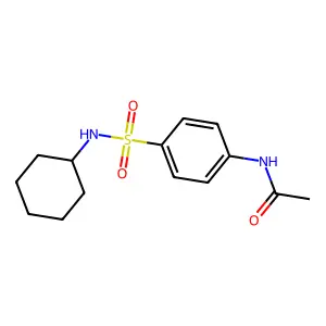 N-[4-(cyclohexylsulfamoyl)phenyl]acetamide structure