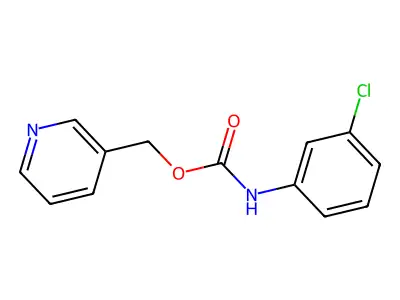 3-Pyridylmethyl N-(3-chlorophenyl)carbamate structure