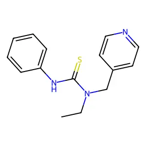 1-Ethyl-3-phenyl-1-(pyridin-4-ylmethyl)thiourea structure