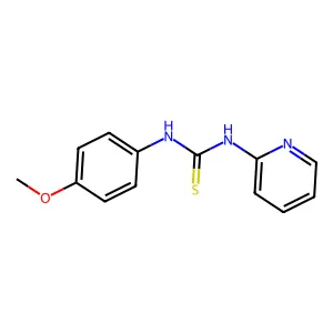 N-(4-Methoxyphenyl)-N'-(2-pyridinyl)thiourea structure
