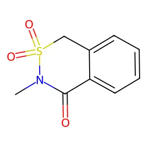 1H-2,3-Benzothiazin-4(3H)-one, 3-methyl-, 2,2-dioxide structure